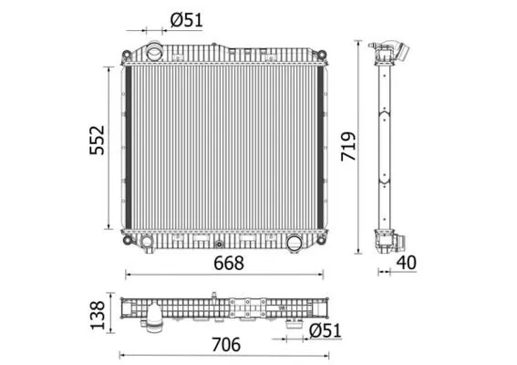 Kylare MAHLE CR 2608 000P