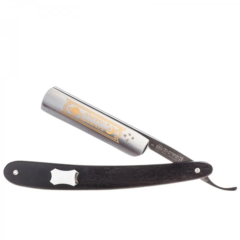 Dovo Cut-Throat Ebenholz med Gravyrplatta