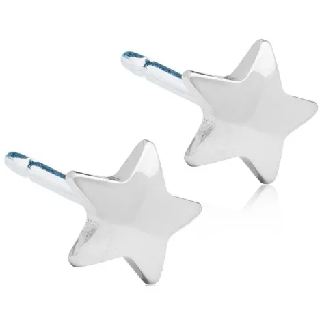 Blomdahl Silver Titanium Star
