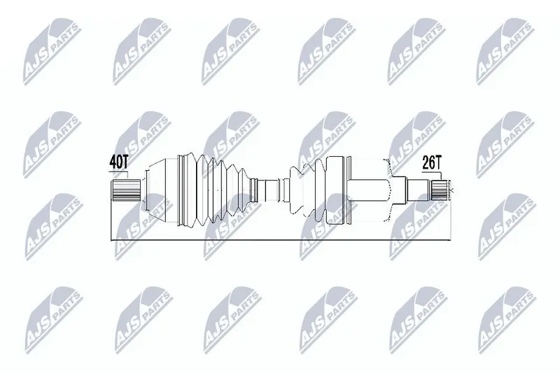 Drivaxel NTY NPW-FR-050