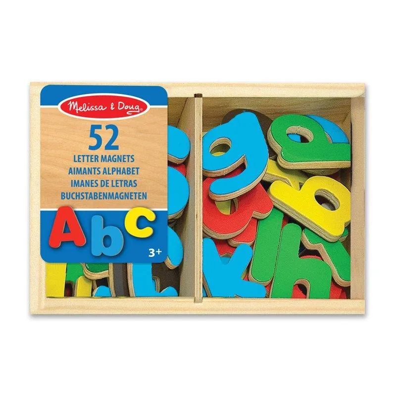 Melissa & Doug Magneter - Trä - Bokstäver