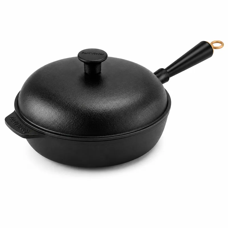 Carl victor Gold traktörpanna med gjutjärnslock 28 cm, gjutjärn