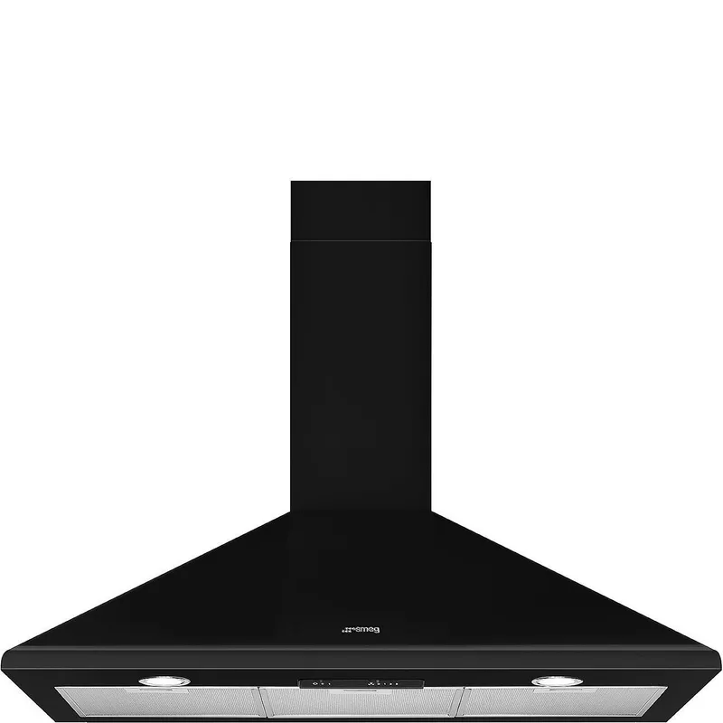Smeg Väggmonterad Köksfläkt 90cm KSED95NEE (svart)