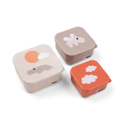 Done by Deer Snackslåda - Happy Clouds - 3-pack - Puder
