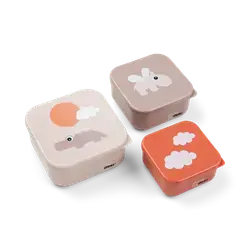 Done by Deer Snackslåda - Happy Clouds - 3-pack - Puder