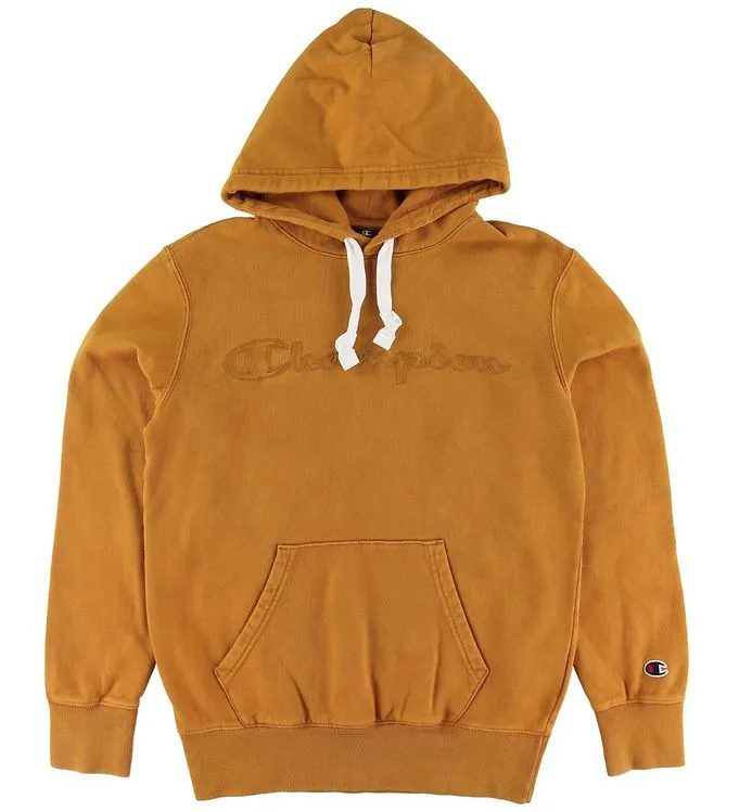 Champion Fashion Hoodie - Bränd Orange m. Logo