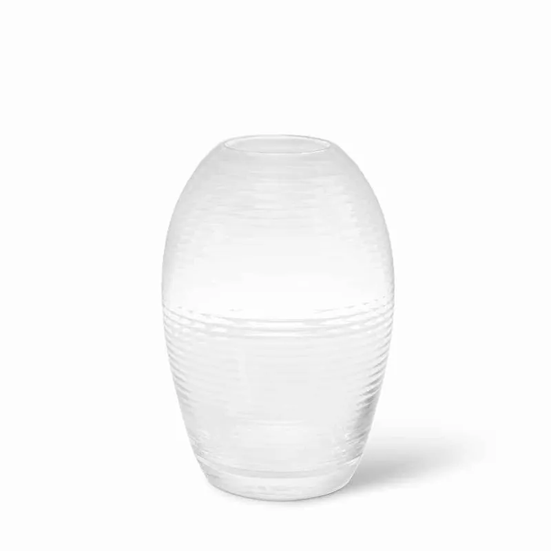 Spring Copenhagen – Laine – Munblåst glas Vas Oval 20 cm Klar