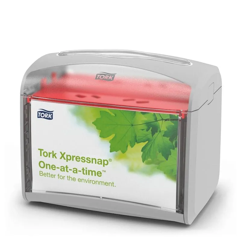 Dispenser servett Tork N4 - toppmatad ljusgrå