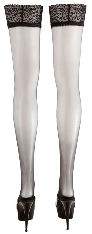 Cottelli Leg Wear Hold-Up Stockings, XL