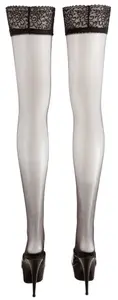 Cottelli Leg Wear Hold-Up Stockings, XL