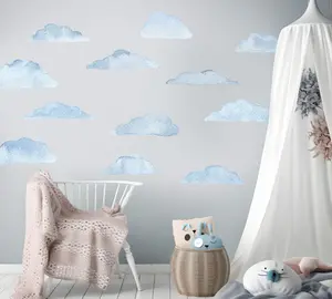 Väggdekal - Moln i himlen Set