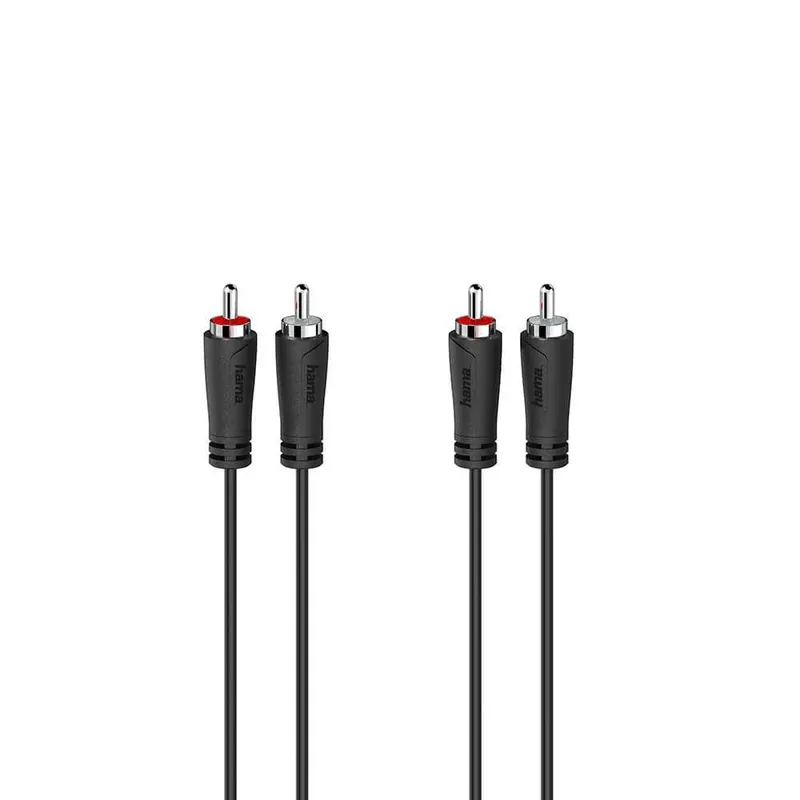 HAMA Cable Audio 2 RCA Plugs - 2 RCA Plugs 1.5m