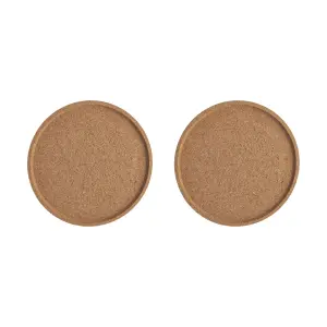Kosta Boda Viva korkunderlägg Ø16,8 cm 2-pack Brun