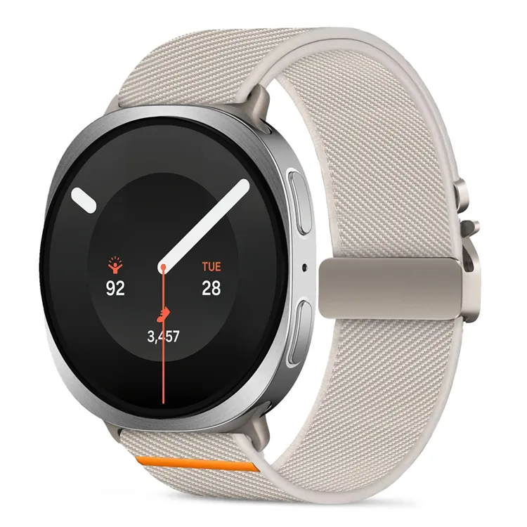 Tech-Protect Nylon Clasp Strap for Samsung Galaxy Watch 8/9 - 40/44/46mm - Beige