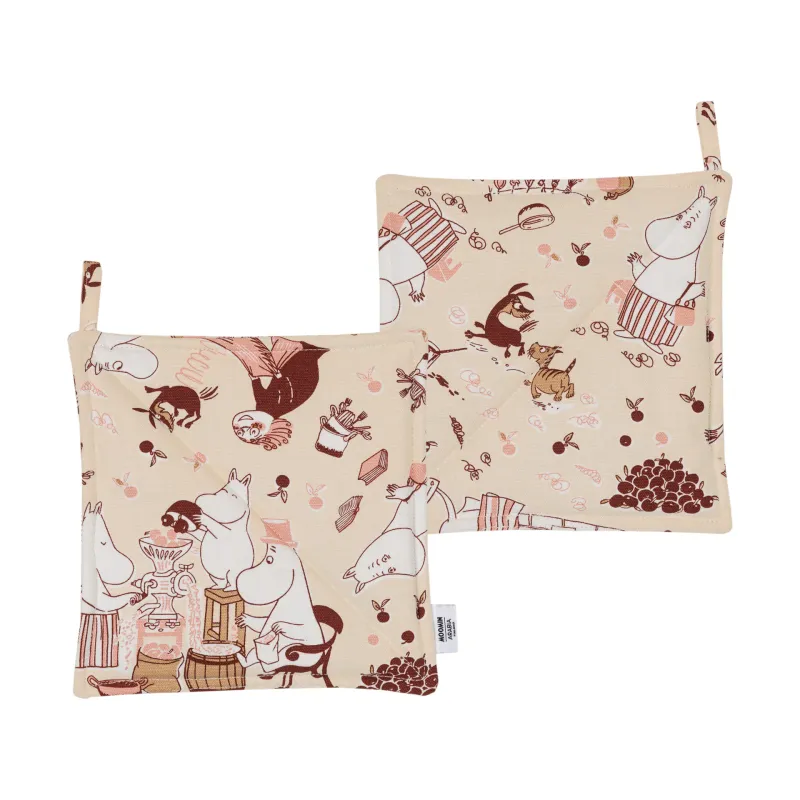 Moomin arabia Hemmaglädje grytlapp 22 × 22 cm