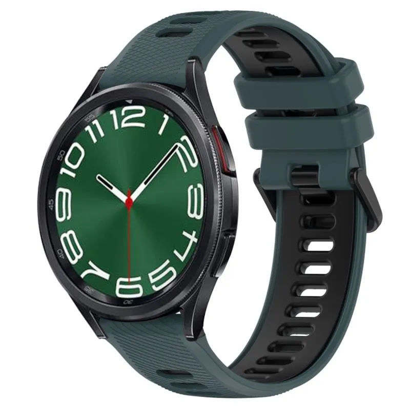 Samsung Galaxy Watch 6 Classic 47mm Klockarmband – Olivgrön/Svart