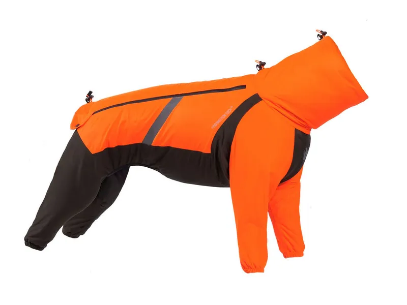 Non-stop Dogwear Fjord Overall Raincoat - Small Sizes Orange/black (#9698)