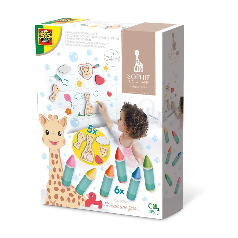 SES Creative Färgkritor För badet – Sophie la Girafe