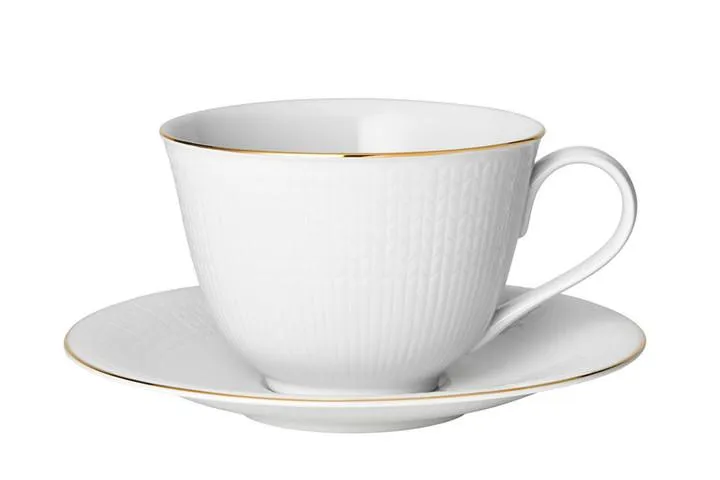 Rörstrand – Swedish Grace – Gala tekopp 45 cl med fat Design Louise Adelborg