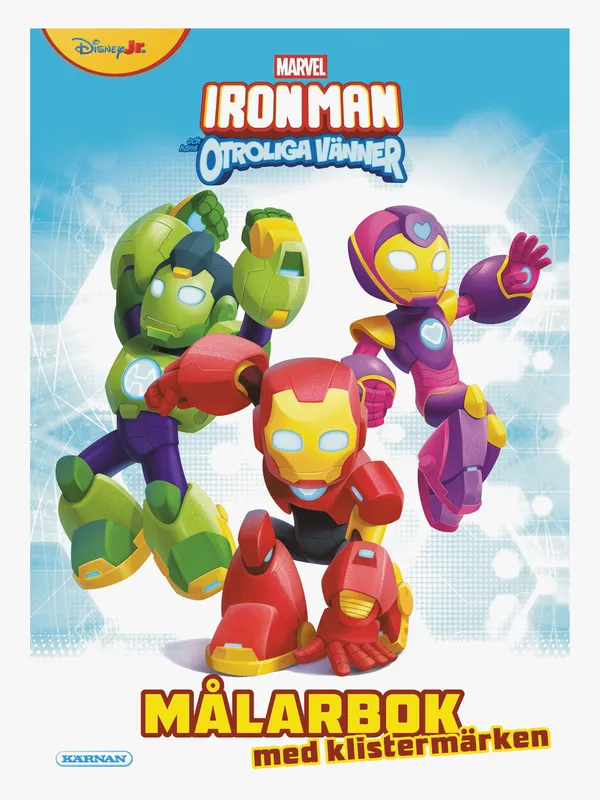 Kärnan Marvel Iron Man Och Hans Otroliga Vänner Målarbok