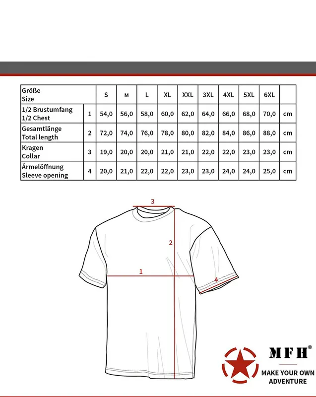 MFH Camouflage T-shirt Beige, Brun (#3333)
