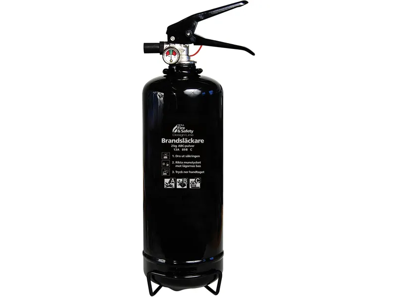 Brandsläckare NEXA 2kg pulver 13A svart