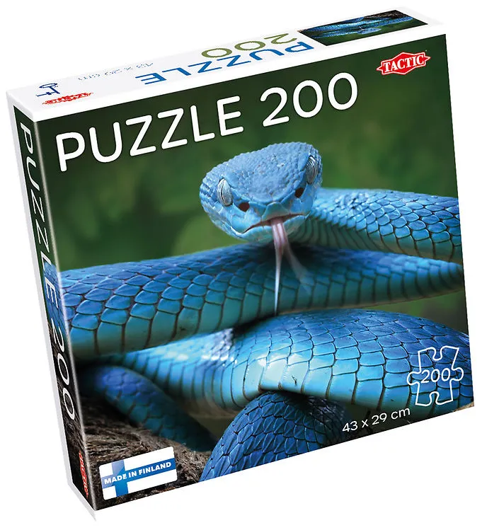 TACTIC Pussel - 200 Delar - 43×29 cm - Blue Viper Snake