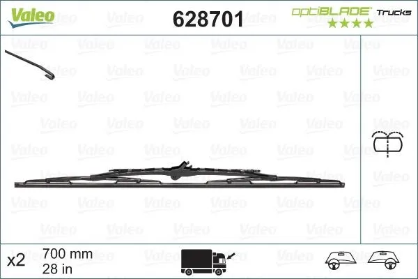 Torkarblad VALEO 628701