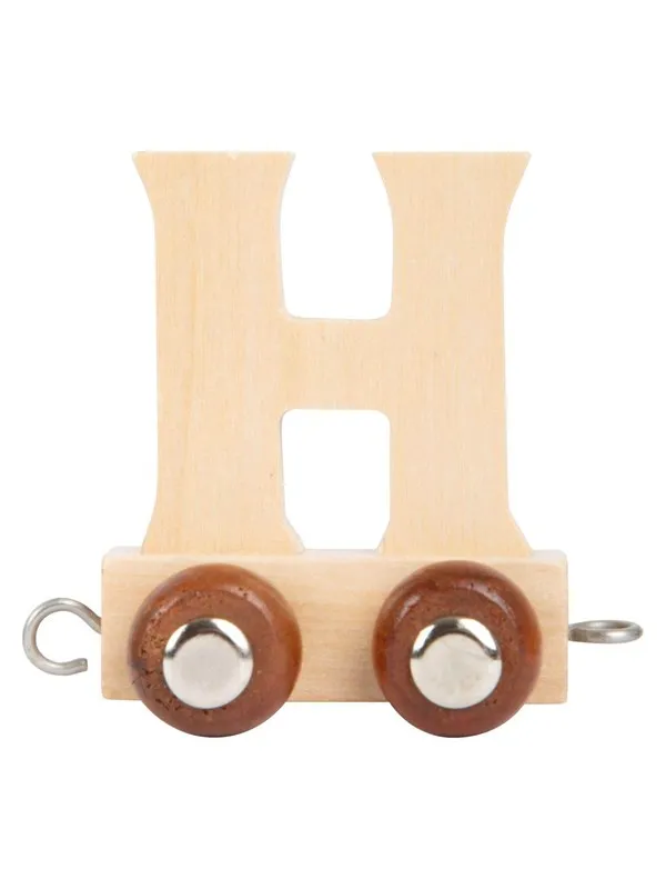 Small Foot - Wooden Letter Train - H - 12 pieces