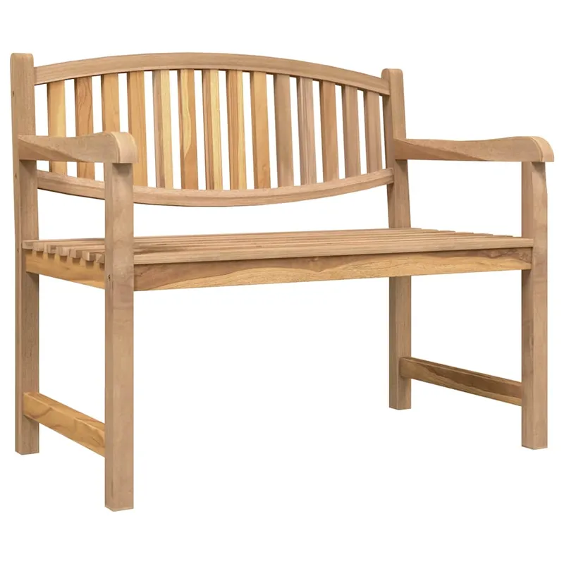 Trädgårdsbänk 114 x 59 x 87 cm Massivt Teakträ