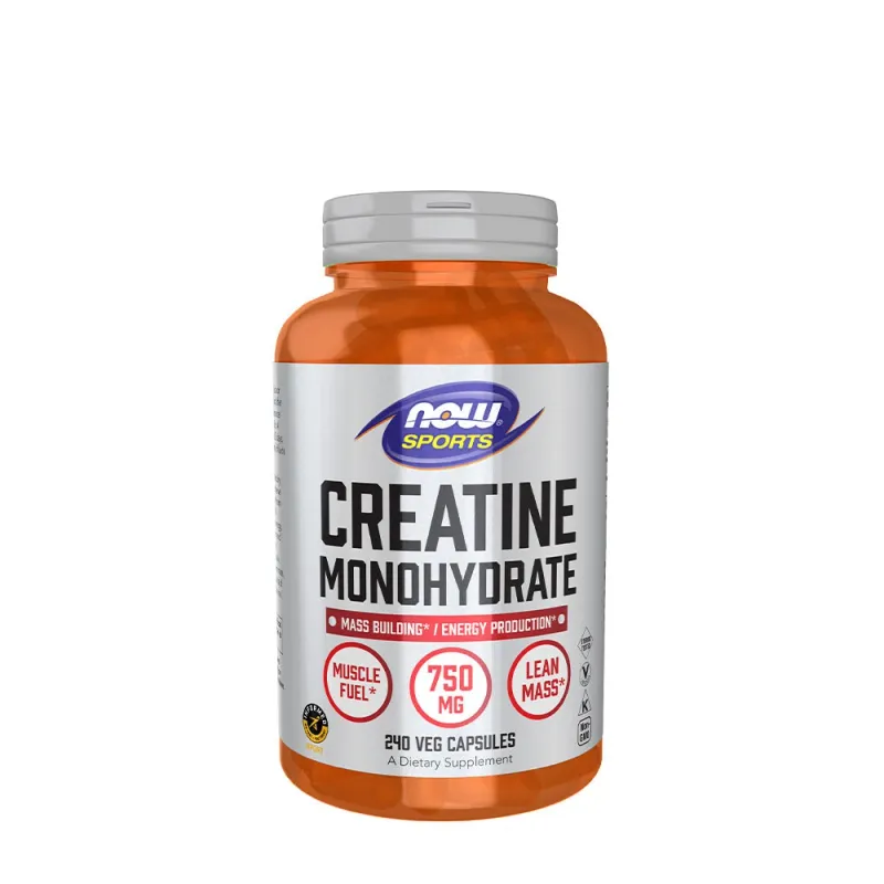NOW Foods - Kreatinmonohydrat, 750 mg (240 vegkapslar)