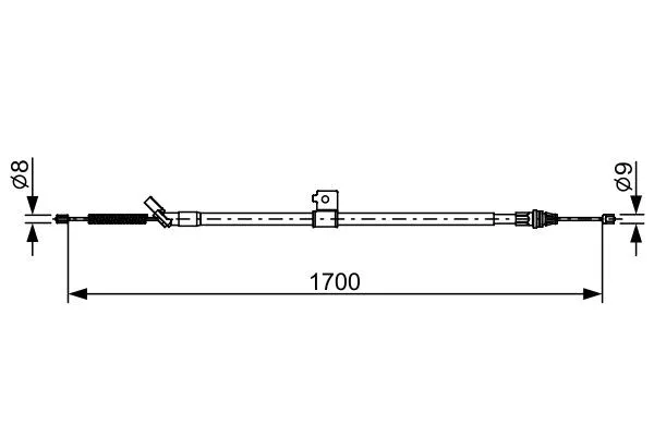 Handbromsvajer BOSCH 1 987 482 631