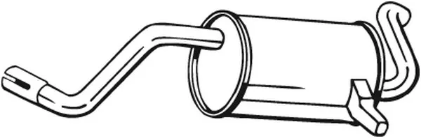 Bakre ljuddämpare BOSAL 200-523