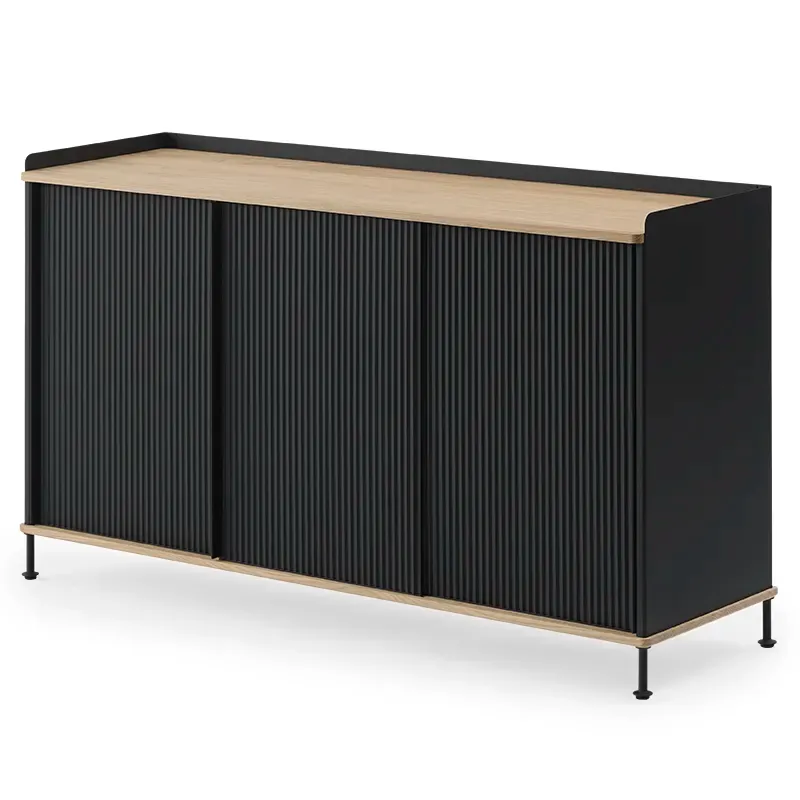 Muuto, Enfold Sideboard 148 x 45 cm - Oiled oak Anthracite Black