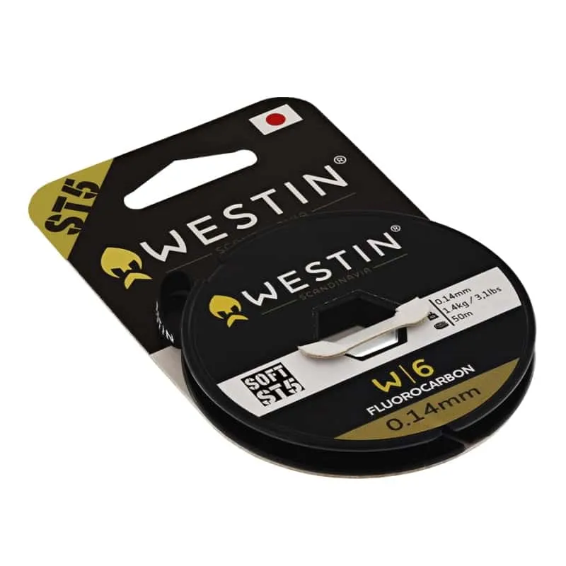 Westin W6 ST5 Soft Fluorocarbon 25m 0,44mm 11,1kg Clear – Fiskelina