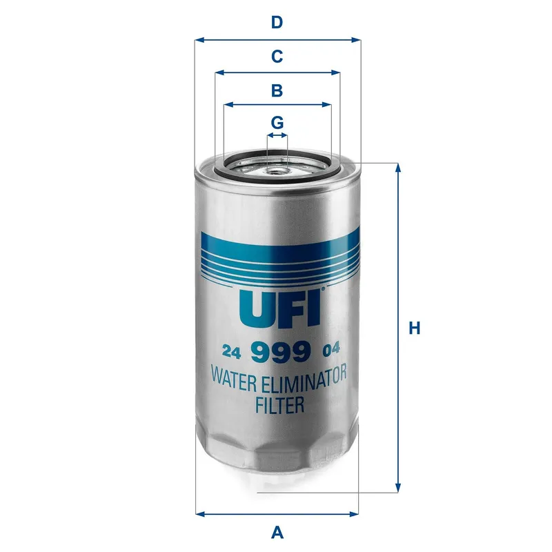Bränslefilter UFI 24.999.04
