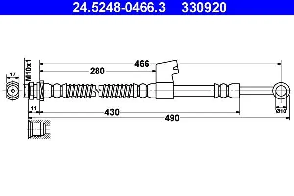 Bromsslang ATE 24.5248-0466.3