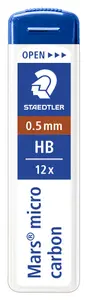 Stift till stiftpenna Mars Micro 0,5mm HB 12-pack Staedtler