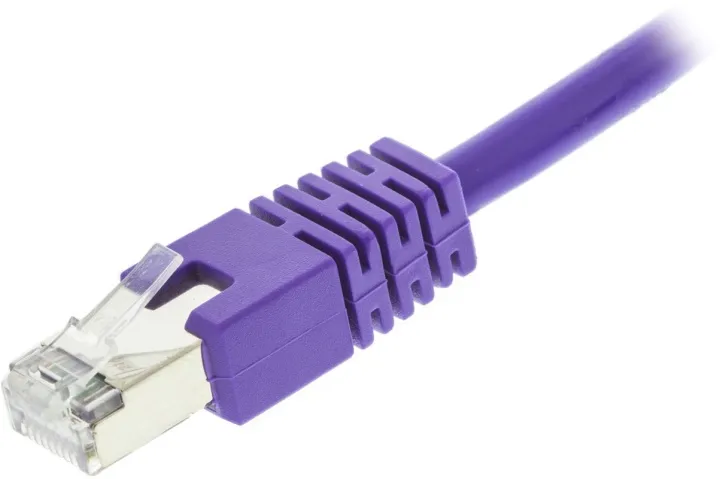 DELTACO F/UTP Cat6 patchkabel, LSZH, 0,7m, lila