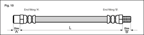 Bromsslang METZGER 4110047