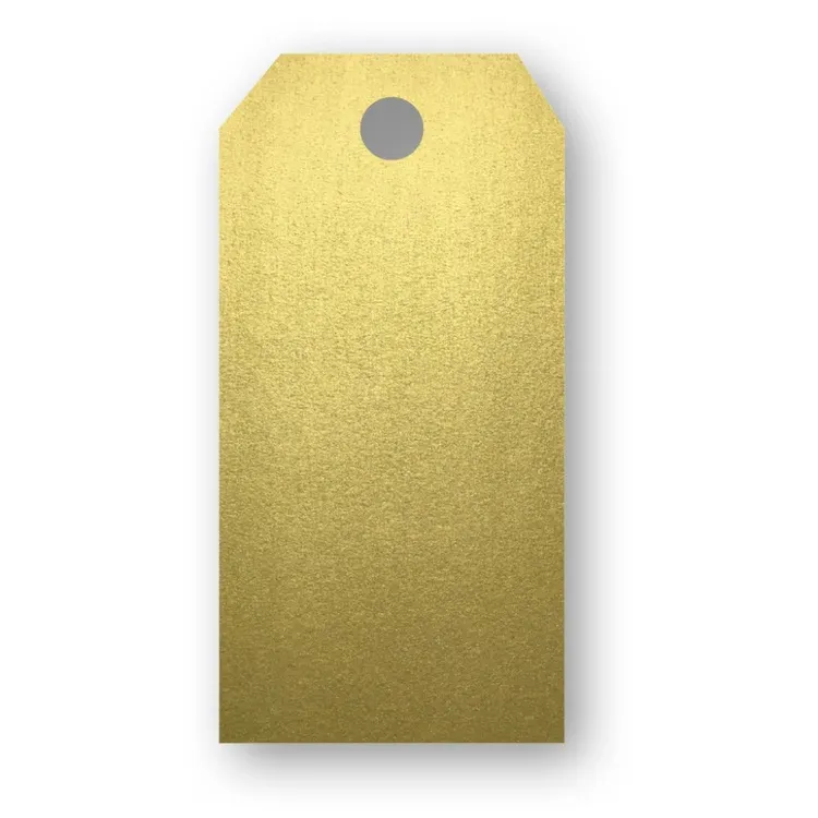 Presentetikett hängande 10-pack, Guld