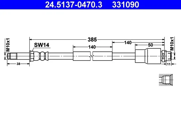 Bromsslang ATE 24.5137-0470.3