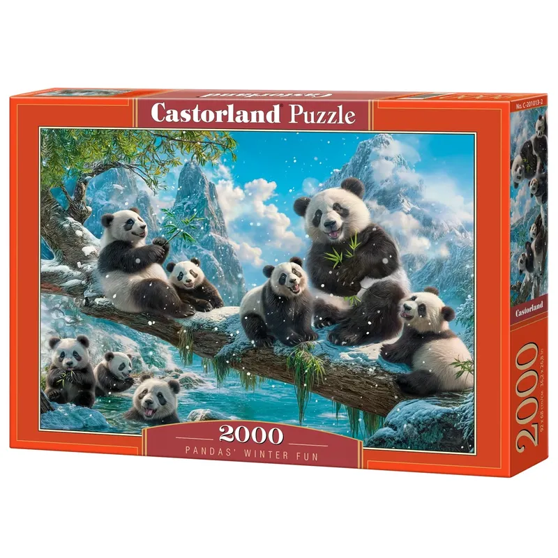 Castorland Pussel – Pandornas Snölek 2000 bitar