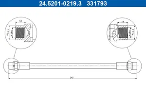 Bromsslang ATE 24.5201-0219.3