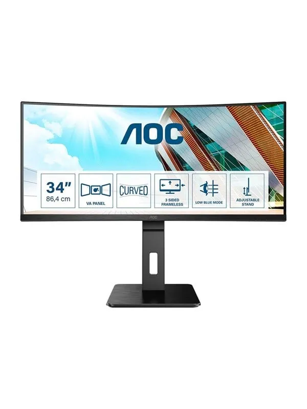 34″ Aoc CU34P2A - 3440X1440 (Uwqhd) - 100HZ - Va