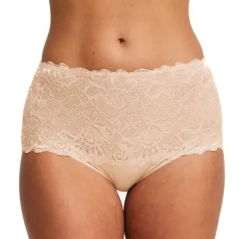 Swegmark Trosor Lace Maxi Briefs Beige polyamid Large Dam