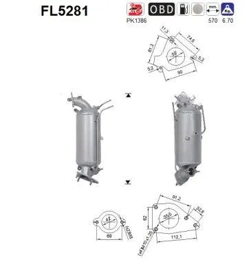 Partikelfilter (DPF) AS FL5281