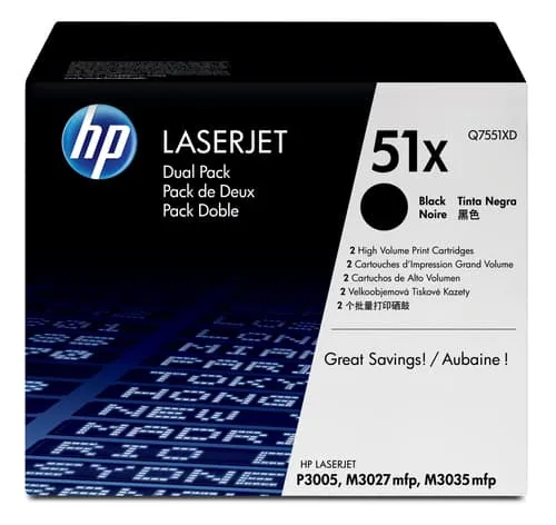 HP 51XD Toner Svart