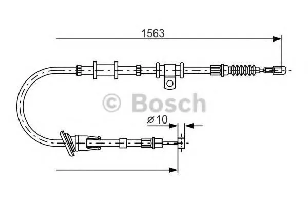 Handbromsvajer BOSCH 1 987 482 064