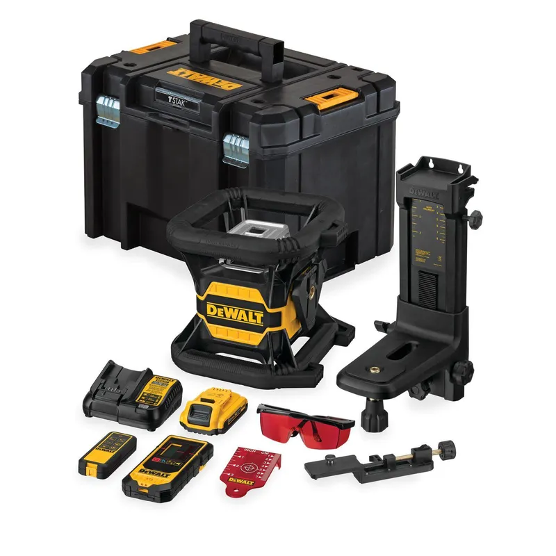 Dewalt DCE080D1RS-QW Rotationslaser med batteri och laddare